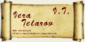 Vera Telarov vizit kartica